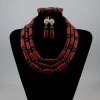 Luxury African necklace earring jewelry sets and bead jewelry sets HD366-4