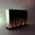Import luxury living infinity light cube mirror box candle holder with 5 lights from China