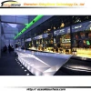 Luxury unimaginable design solid surface/man-made stone boat bar furniture