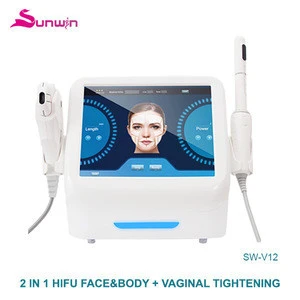 Luxury vaginal RF tightening anti aging hifu rotational vaginal tightening machine medical CE approval 3.0mm 2in1 hifu machine