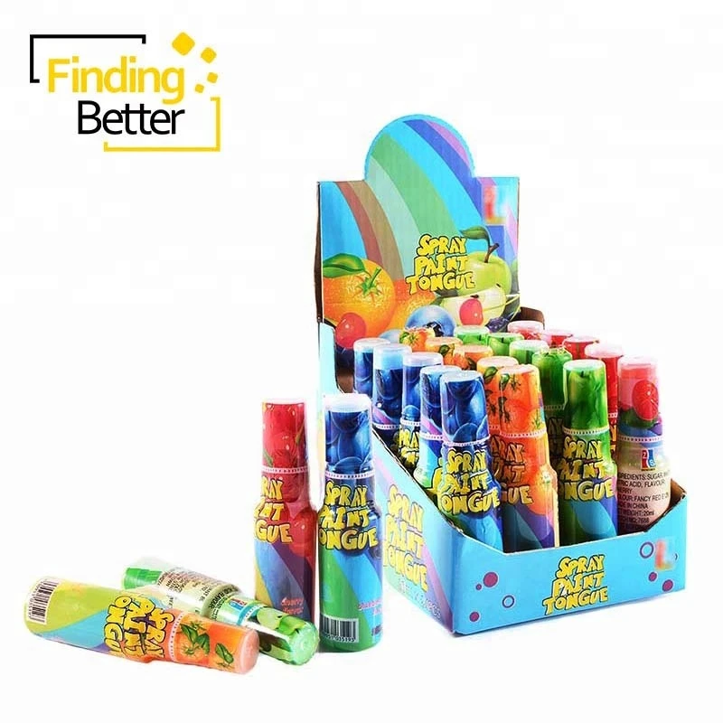 Magic Painter Sour Sweet Candy Spray Fruity Flavored Tongue Paint Liquid Spray Candy