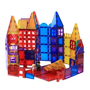 Magplayer New Products Factory Supply Educational Toys Magnetic Clear Tiles Sets Magnetic Building Blocks