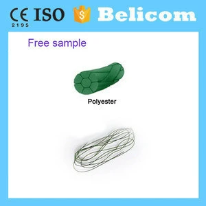 Manufacture Price Surgical Polyester Non Absorbable Braided Suture Medical Consumables