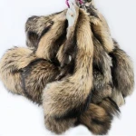 Manufacturer Directly Supplies High Quality Animal Skin Materials Real Raccoon Fur/Pelt