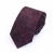 Import Manufacturers Customized Logo Burgundy And Red Floral Flower Jacquard 7CM Plaid Silk Skinny Necktie Ties from China