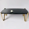 Marble Buffet Table Marble Bedside Table Black Marble Cafe Table Square Shape