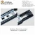 Import Meilong hardware Patented product 3 Fold Full Extension Ball Bearing Drawer Slide Rail/ Telescopic Channel for table 45mm from China