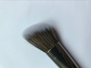 Metal Handle Makeup Brush, Synthetic Cosmetic Blush Brush Aluminum Handle
