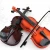 Import Middle Grade handmade flame solid Simple flamed Student violin with case bow from China