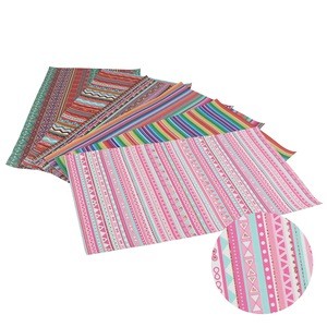 Midi Ribbons 30 Pieces Striped Plaid Geometry Pattern Printed Faux Leather Sheets For Bows Earrings