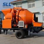 Mini concrete mixer pump , concrete pump with mixer