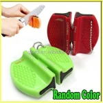 Mini Knife Sharpener stone, 2 stage blades,Ceramic Knife Sharpening tool