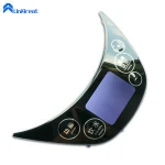 Mirror effect IMD decorated resin molded ABS plastic decorations parts home automatic multifunction food processor outer panel