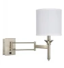 Modern Brushed Nickel Iron Guestroom Hotel Lighting Nightstand Headborad Portable Table Desk Task Floor Lamp