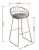 Import Modern Commercial Furniture Metal Wire Bar Chairs from China
