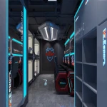 Modern design with LED light computer desk;Gaming table/desk
