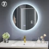 Modern Frameless Bathroom Touch Switch Defogger Backlit Round Led Lighted Mirror