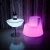 Import Modern life light up bar chair plastic rgb led glowing chair from China