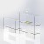 Import Modern Living Room Side Table Crystal Acrylic 4 Legs Console Table Lucite DecorationTable from China