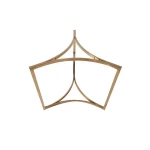 Modern style metal folding chair parts