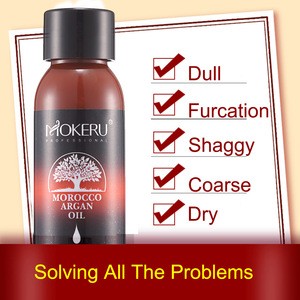 Mokeru 30ml Natural Essential Oil Nourish Scalp Repair Dry Damage Hair Treatment Glycerol Nut Oil Morocco Argan Oil for hair
