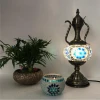 Moroccan Lantern Coffee Shop Decoration Small Mosaic Glass LED Table Lamps