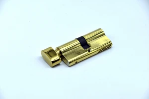 Mortise Lock cylinder Polished Brass Key Cylinder  6 pins Lock Cylinder
