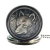 Import Most popular cool design bronze quartz wolf pocket watch with necklace from China
