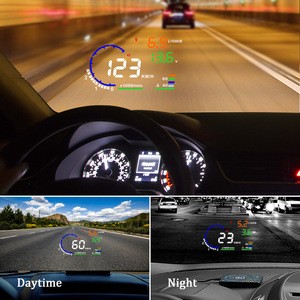 Most Popular Top Selling 5.5 inch  HUD OBD2 A8 Car Over Speed Alarm Head up Display HUD for Car