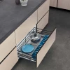 Multi-function three-side kitchen cabinet storage cabinet pull out stainless steel Basket