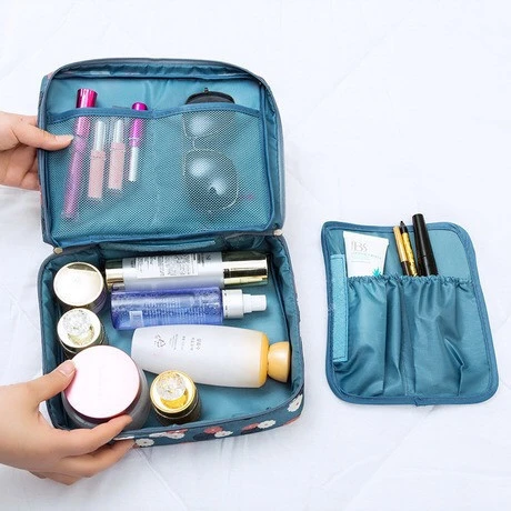 Multifunction Cosmetic Portable Travel Case Bag Waterproof Makeup Organizer Bag For Woman