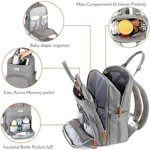 Multifunctional outdoor travel baby nappy  bag diaper bags  backpack for mother baby bag