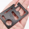 Multitools Emergency Outdoor Camping Survival Mini Swiss Knife Keychain Credit Pocket Black Color Army Card Knife