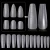 Import Nail Full Cover Tips Frosted Texture Graduated line Medium Long XI Stiletto Dual Form Nail Tips Handmade Press On Nails from China