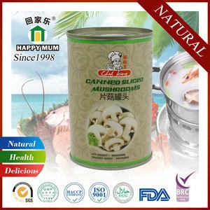 Natural Food Canned Sliced Mushroom in Tin Can Food
