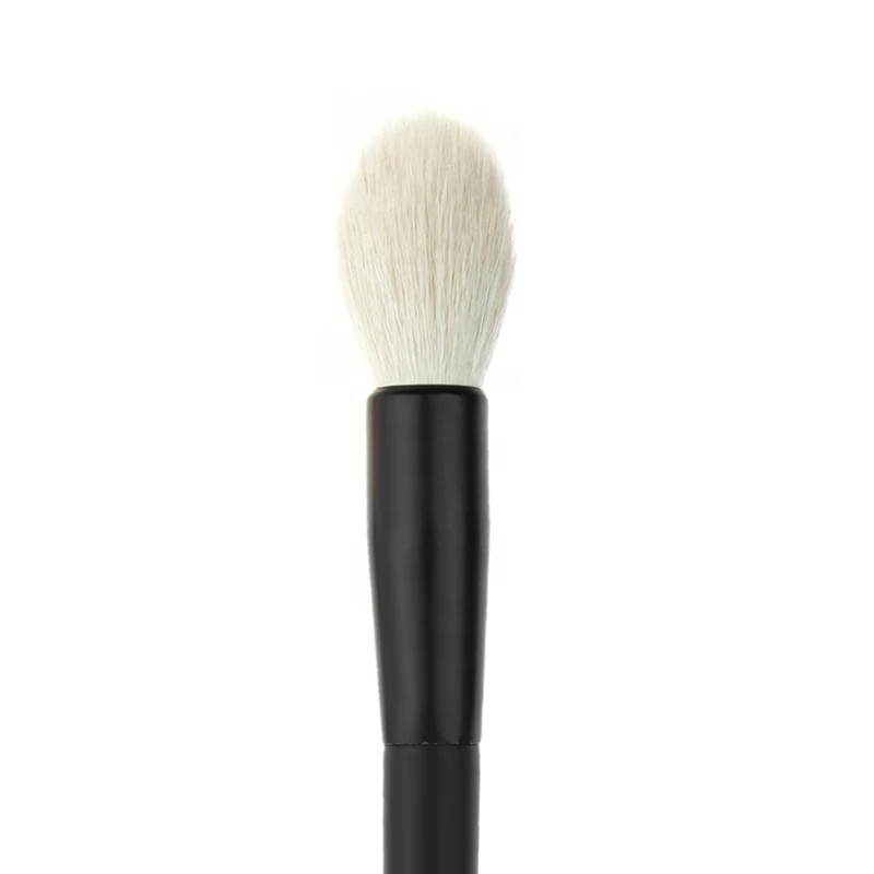 Natural Hair Makeup Brush Single Highlight Brush Custom Tapered Pointed Highlighter Brush