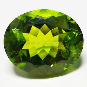 Natural Peridot Stone Green Color Faceted Gemstone Loose Semi Precious Peridot Gemstone