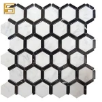 Naturals Marble Mosaic Cladding,Cordelio Honeycomb,White Marble Mosaic Tile