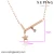 Import necklace-00226-direct wholesale costume jewelry china rose gold steller simple designs necklace from China