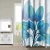 Import New 3D Printed Lotus Waterproof Mildew Polyester Shower Curtain Thickened Toilet Partition Curtain Bathroom Curtain With Hooks from China