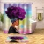 Import New Arrival Custom Digital Printing Bathroom Sets,Mildew Resistant Shower Curtain With Bath Mats from China