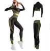 New Arrival Seamless Gym Yoga Set Women&#39;s Knit Hips Stretch Fitness Sports Yoga Clothes Set