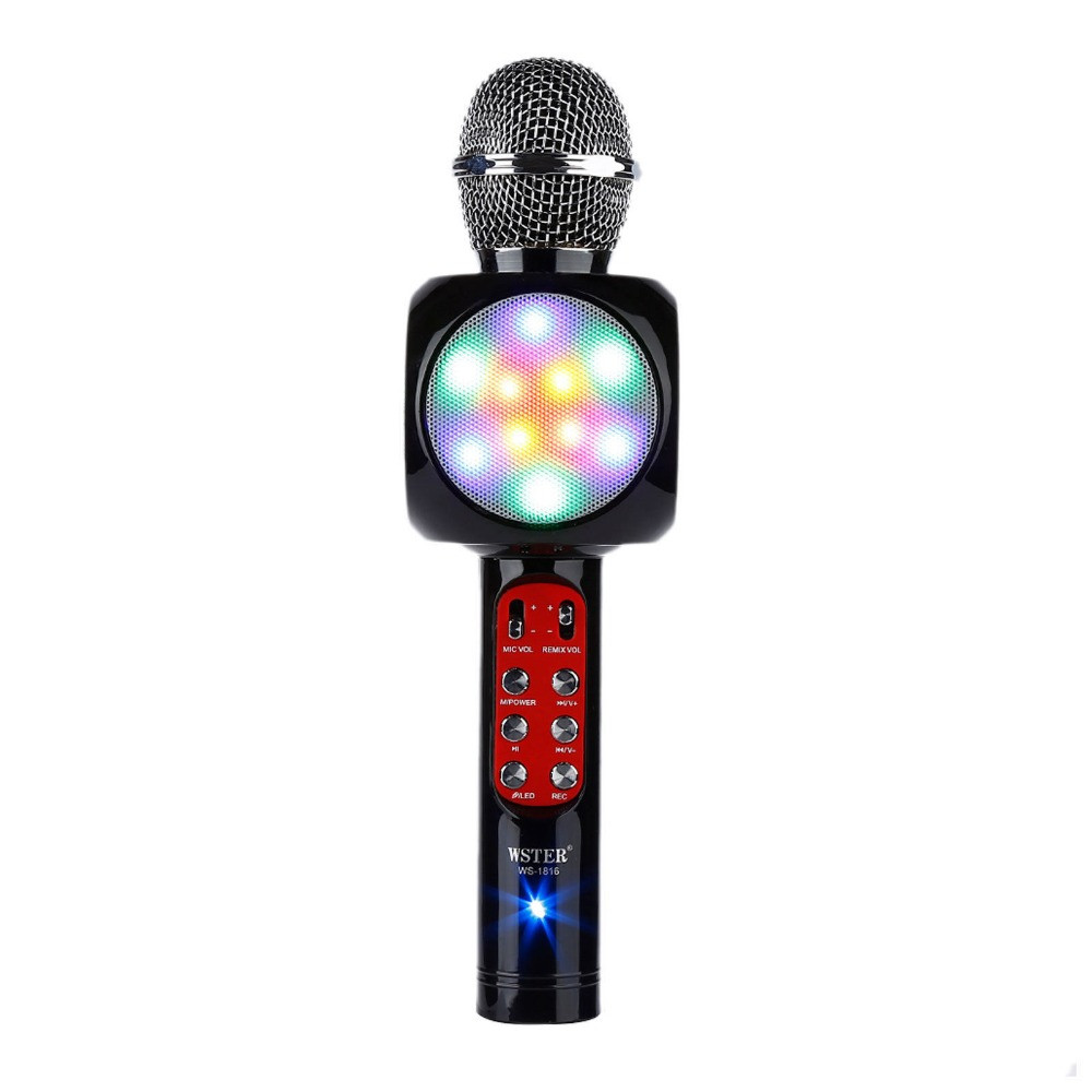 Microphone With Led Buy New Arrival Wireless Microphone Led Light Ktv Karaoke Ws1816 Bt ...