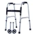Import New design deluxe two button folding white orthopedic moving walker from China