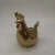 Import New design  gold color glazed  finishing  ceramic chicken money box from China