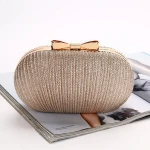 New design goose egg shape shoulder clutch handmade ladies evening bags