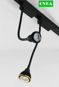 New Design! Gooseneck Track Light LED Spot Light 1w to 12w Rotatable high power for Gallery Store