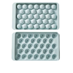 New Design Ice Mould Cube Maker Silicone Tray With Lid 33 Cavity Mini Ice Cube Tray Silicone