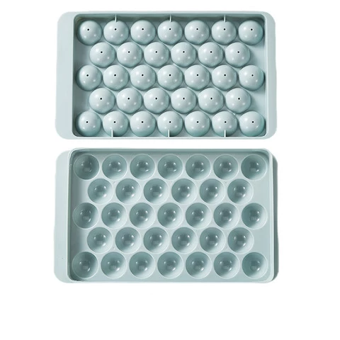 New Design Ice Mould Cube Maker Silicone Tray With Lid 33 Cavity Mini Ice Cube Tray Silicone