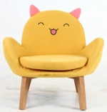 New design kids soft baby sofa chair plush cartoon animal shape children sitting sofa